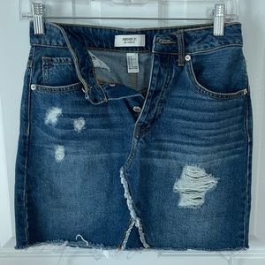 Forever 21 mini denim skirt